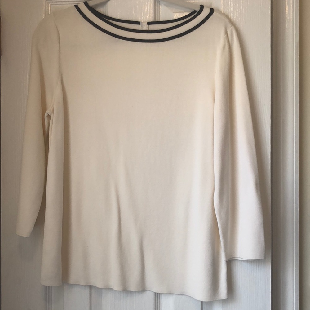 Ivory boatneck sweater